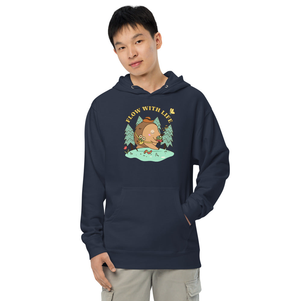 Flow with life | Unisex Midweight Hoodie | Independent Trading Co. SS4500