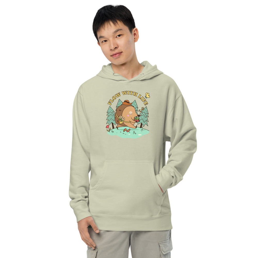 Flow with life | Unisex Midweight Hoodie | Independent Trading Co. SS4500