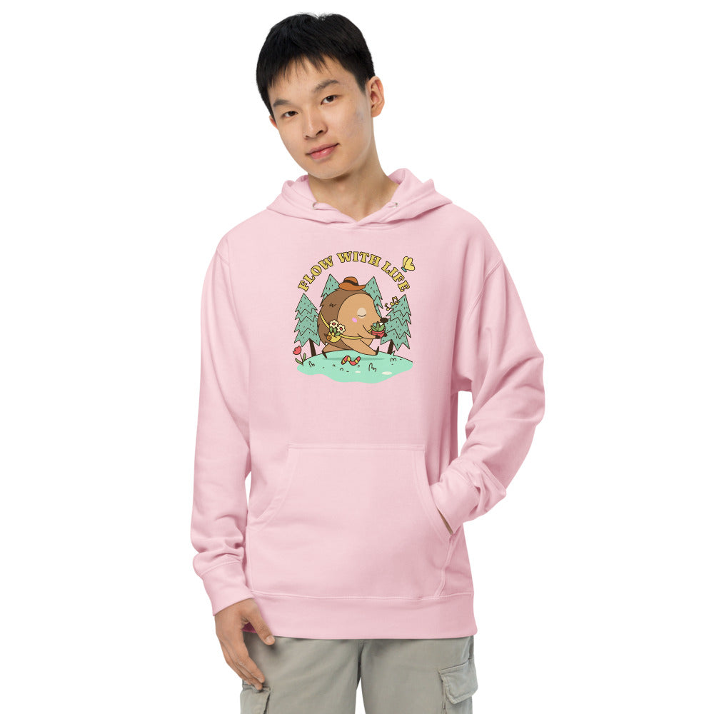Flow with life | Unisex Midweight Hoodie | Independent Trading Co. SS4500
