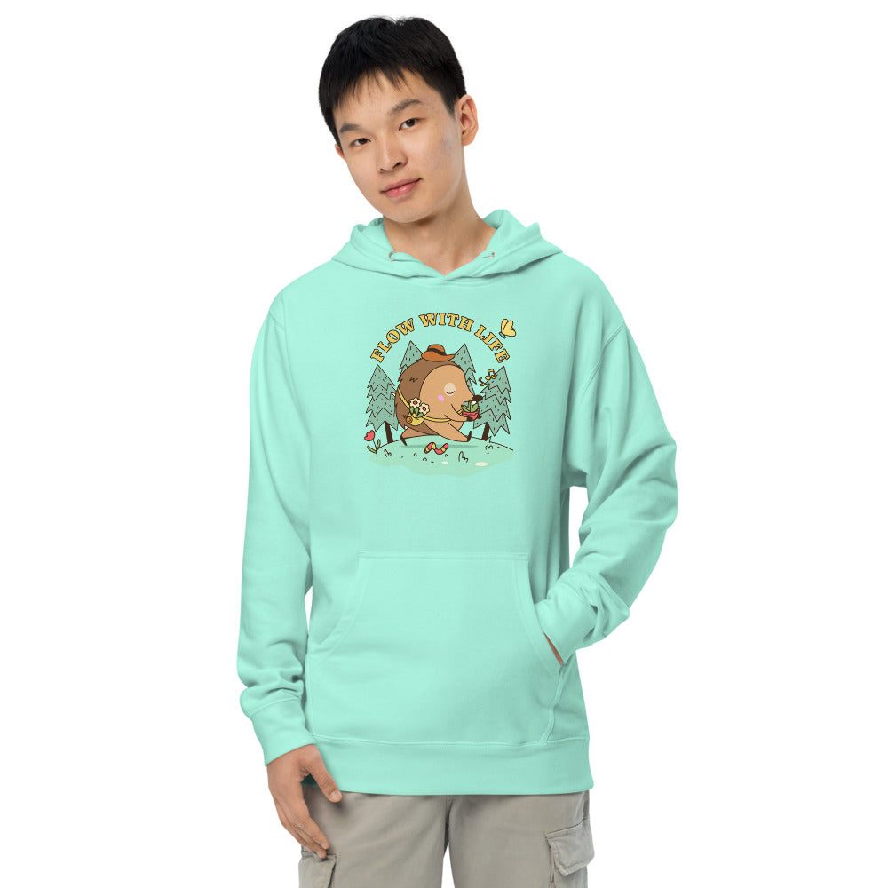 Flow with life | Unisex Midweight Hoodie | Independent Trading Co. SS4500