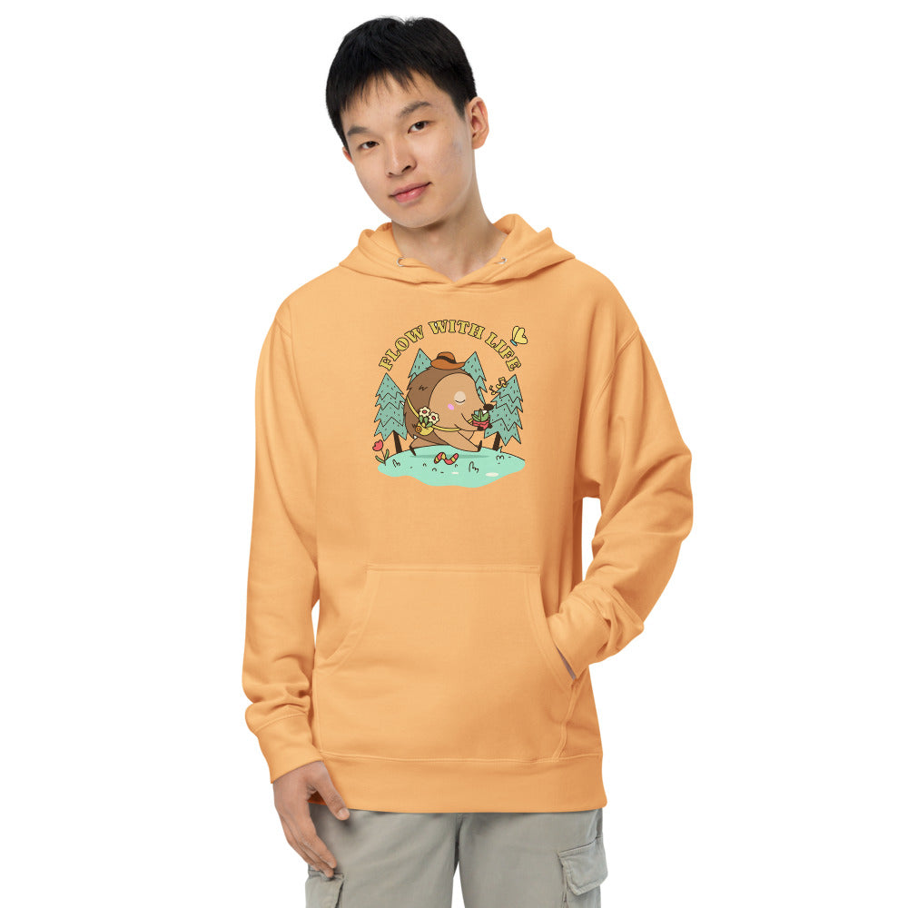 Flow with life | Unisex Midweight Hoodie | Independent Trading Co. SS4500