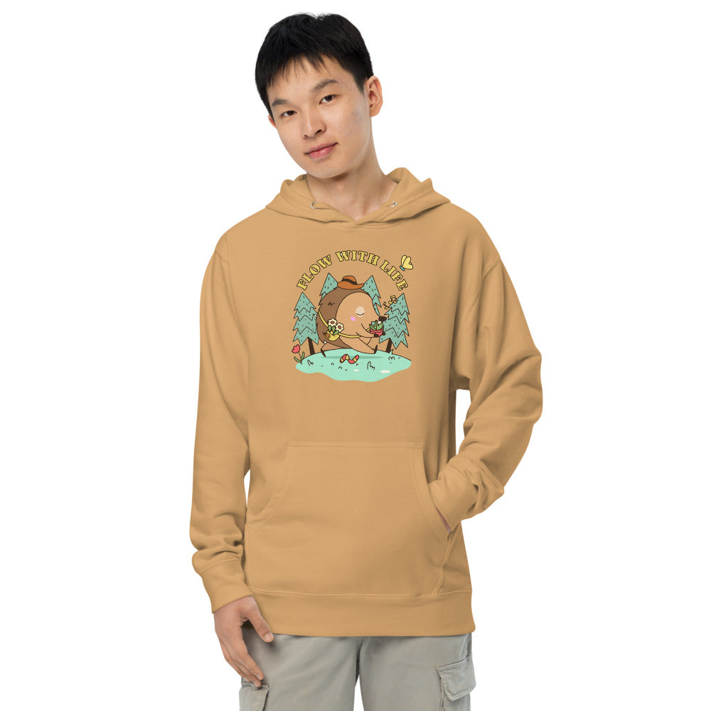 Flow with life | Unisex Midweight Hoodie | Independent Trading Co. SS4500