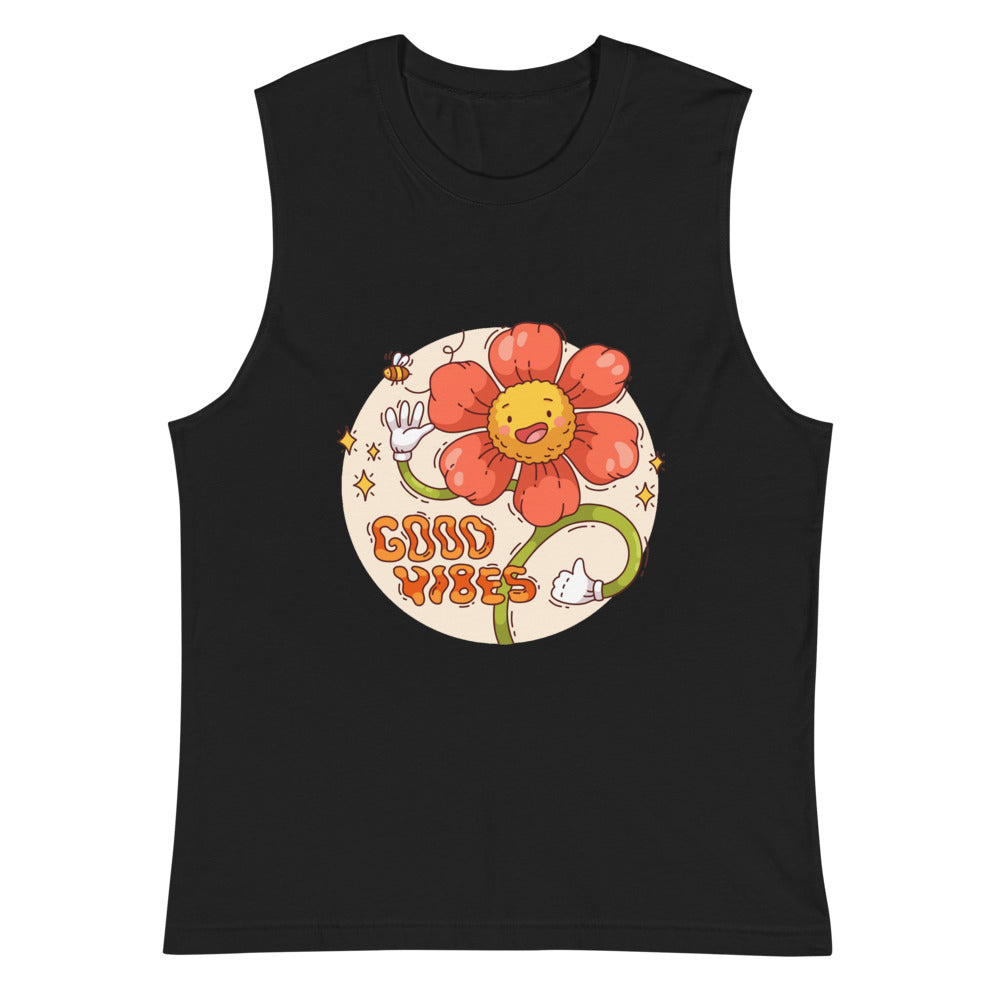 Good vides | Unisex Muscle Shirt | Bella + Canvas 3483