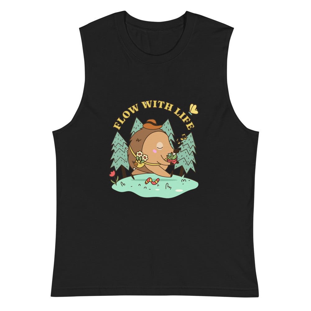 Flow with life | Unisex Muscle Shirt | Bella + Canvas 3483