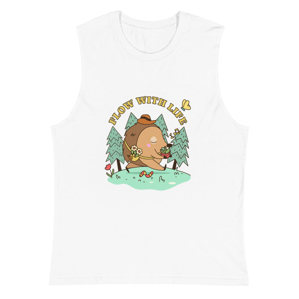 Flow with life | Unisex Muscle Shirt | Bella + Canvas 3483