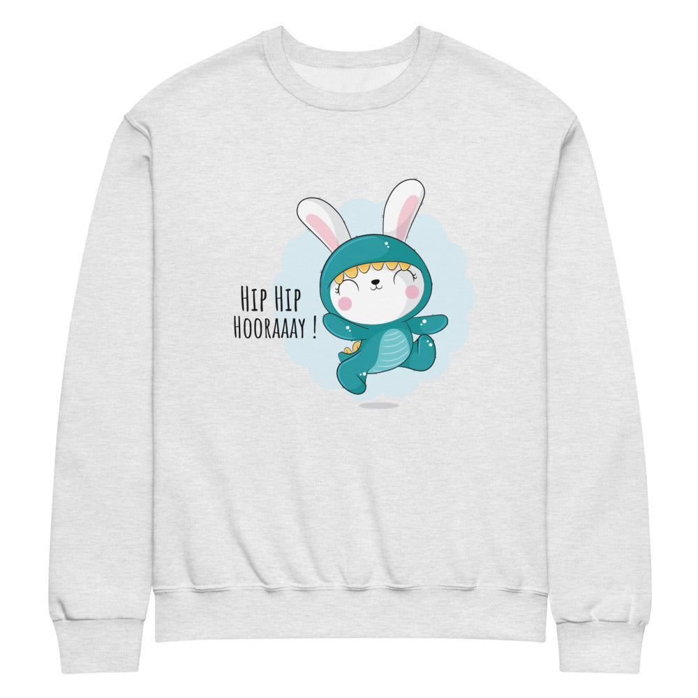 Green rabbit - HIP HIP HOORAAAY | Unisex NuBlend Sweatshirt | Jerzees 562MR