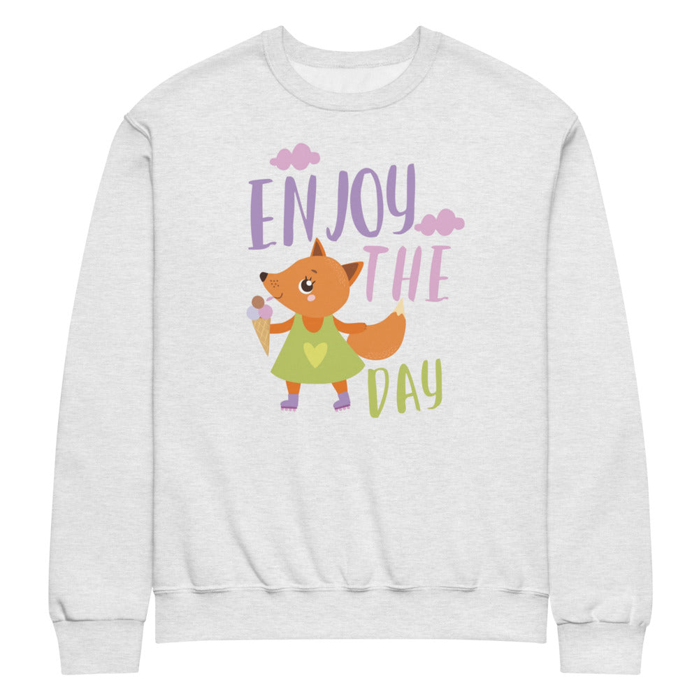 Orange fox - Ẹnoy the day | Unisex NuBlend Sweatshirt | Jerzees 562MR