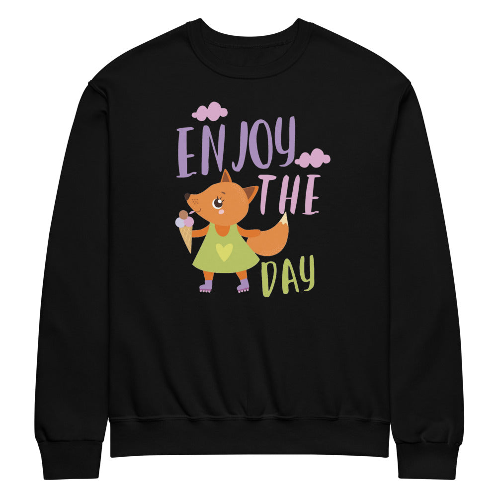 Orange fox - Ẹnoy the day | Unisex NuBlend Sweatshirt | Jerzees 562MR