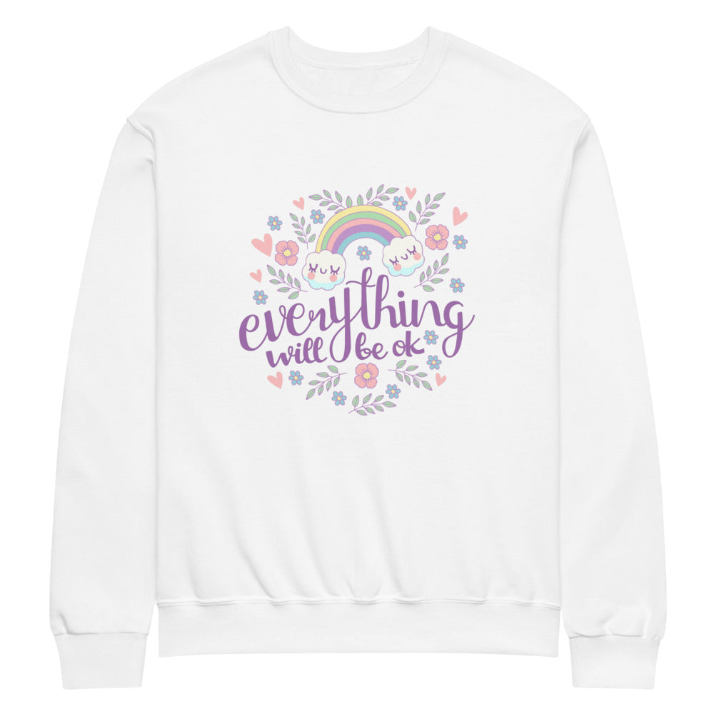 Rainbow - Everything will be ok | Unisex NuBlend Sweatshirt | Jerzees 562MR