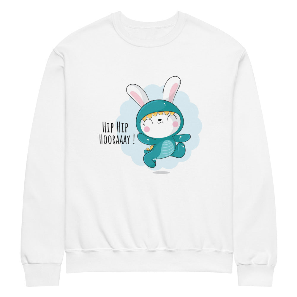 Green rabbit - HIP HIP HOORAAAY | Unisex NuBlend Sweatshirt | Jerzees 562MR