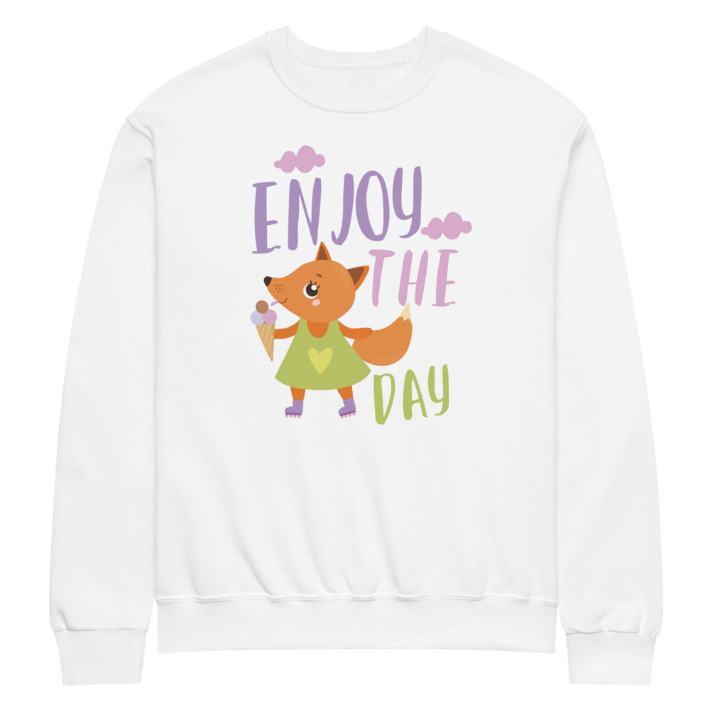 Orange fox - Ẹnoy the day | Unisex NuBlend Sweatshirt | Jerzees 562MR