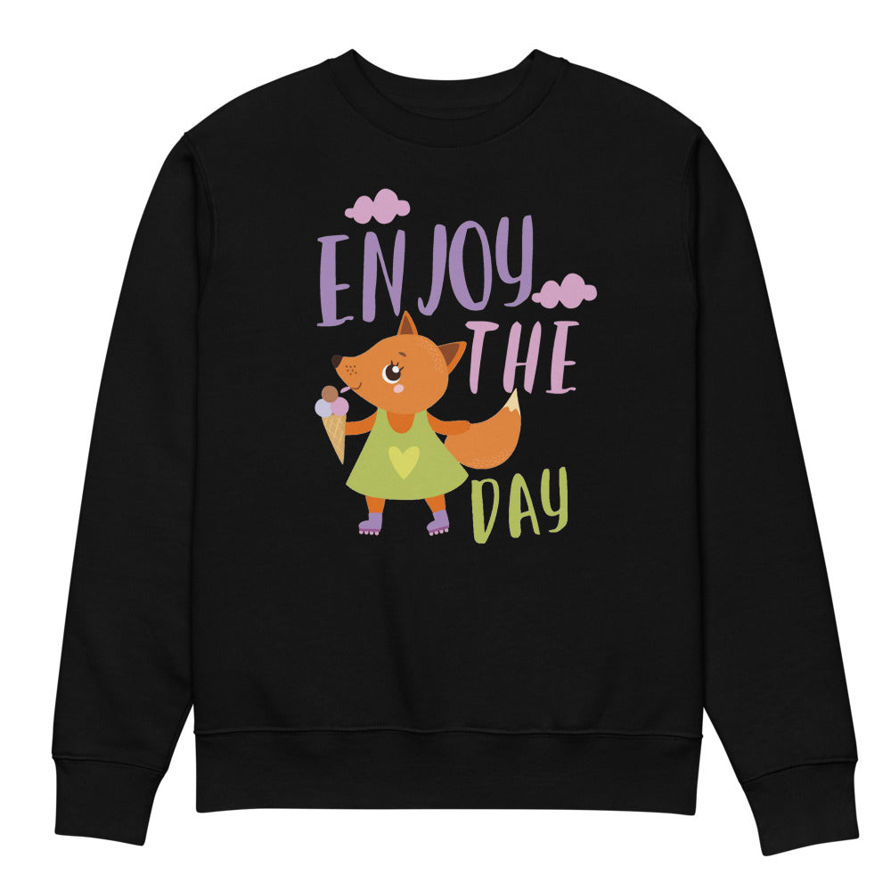 Orange fox - Ẹnoy the day | Unisex Organic Changer 2.0 Sweatshirt | Stanley/Stella SASU004