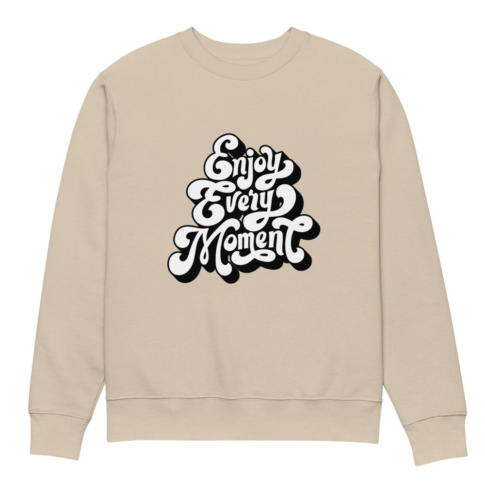 Enjoy every moments white | Unisex Organic Changer 2.0 Sweatshirt | Stanley/Stella SASU004