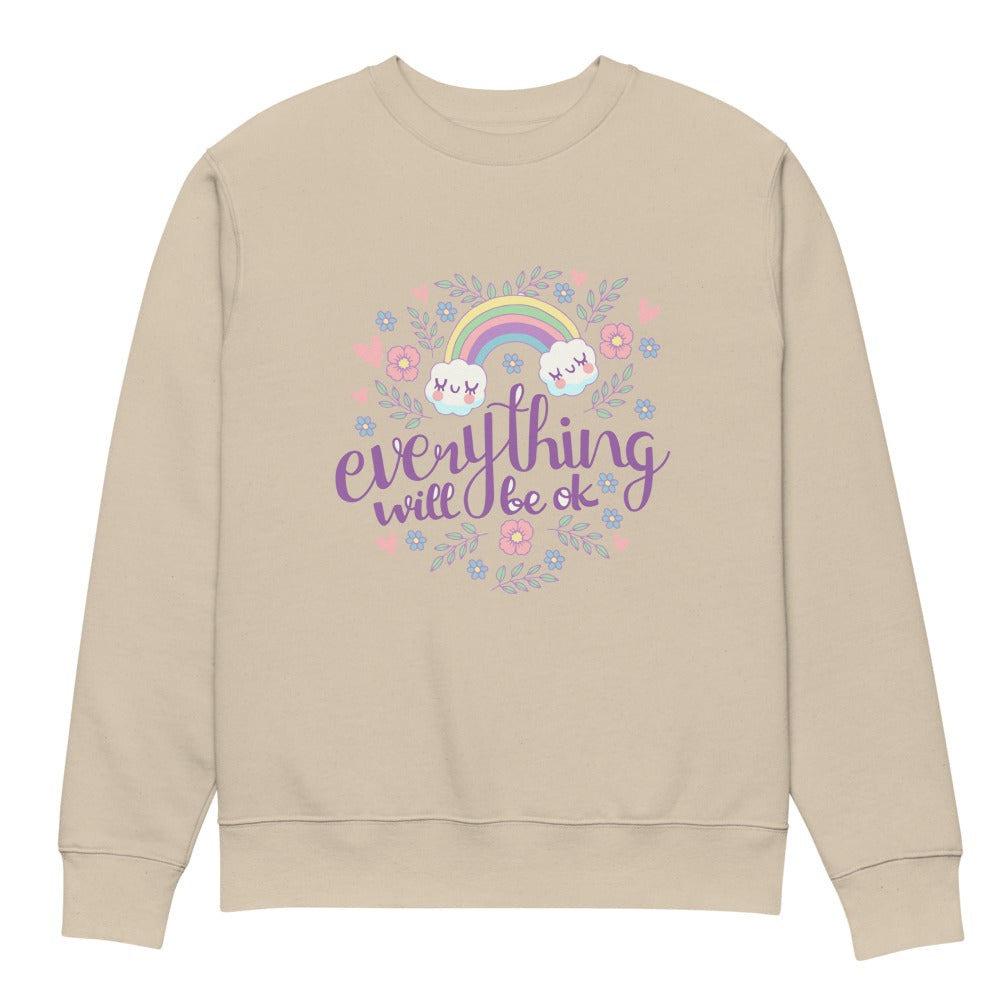 Rainbow - Everything will be ok | Unisex Organic Changer 2.0 Sweatshirt | Stanley/Stella SASU004