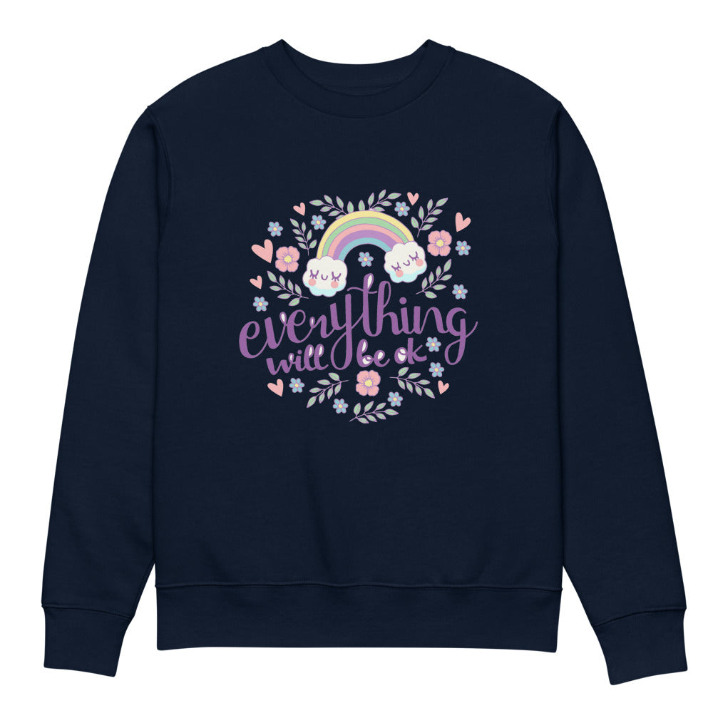 Rainbow - Everything will be ok | Unisex Organic Changer 2.0 Sweatshirt | Stanley/Stella SASU004