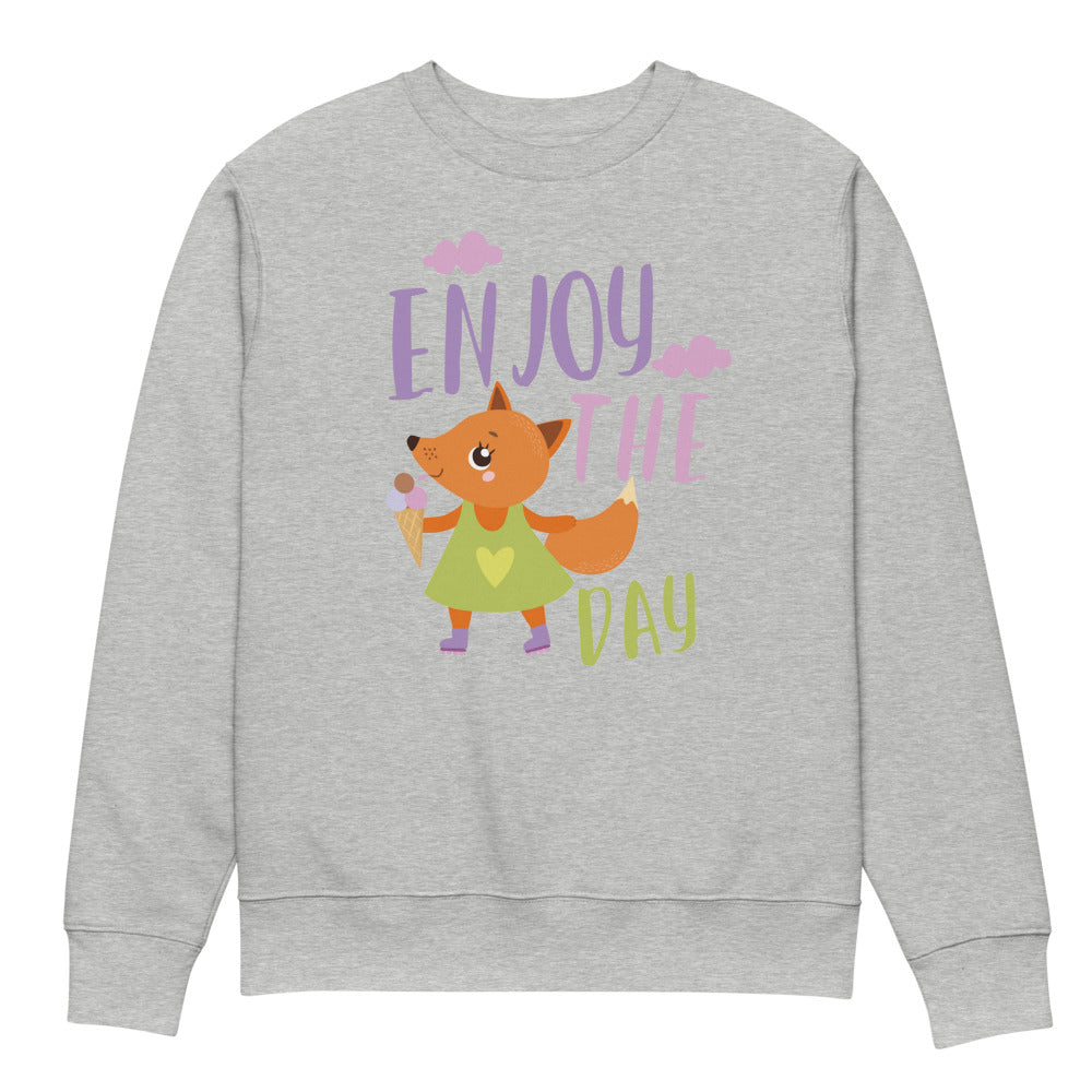 Orange fox - Ẹnoy the day | Unisex Organic Changer 2.0 Sweatshirt | Stanley/Stella SASU004