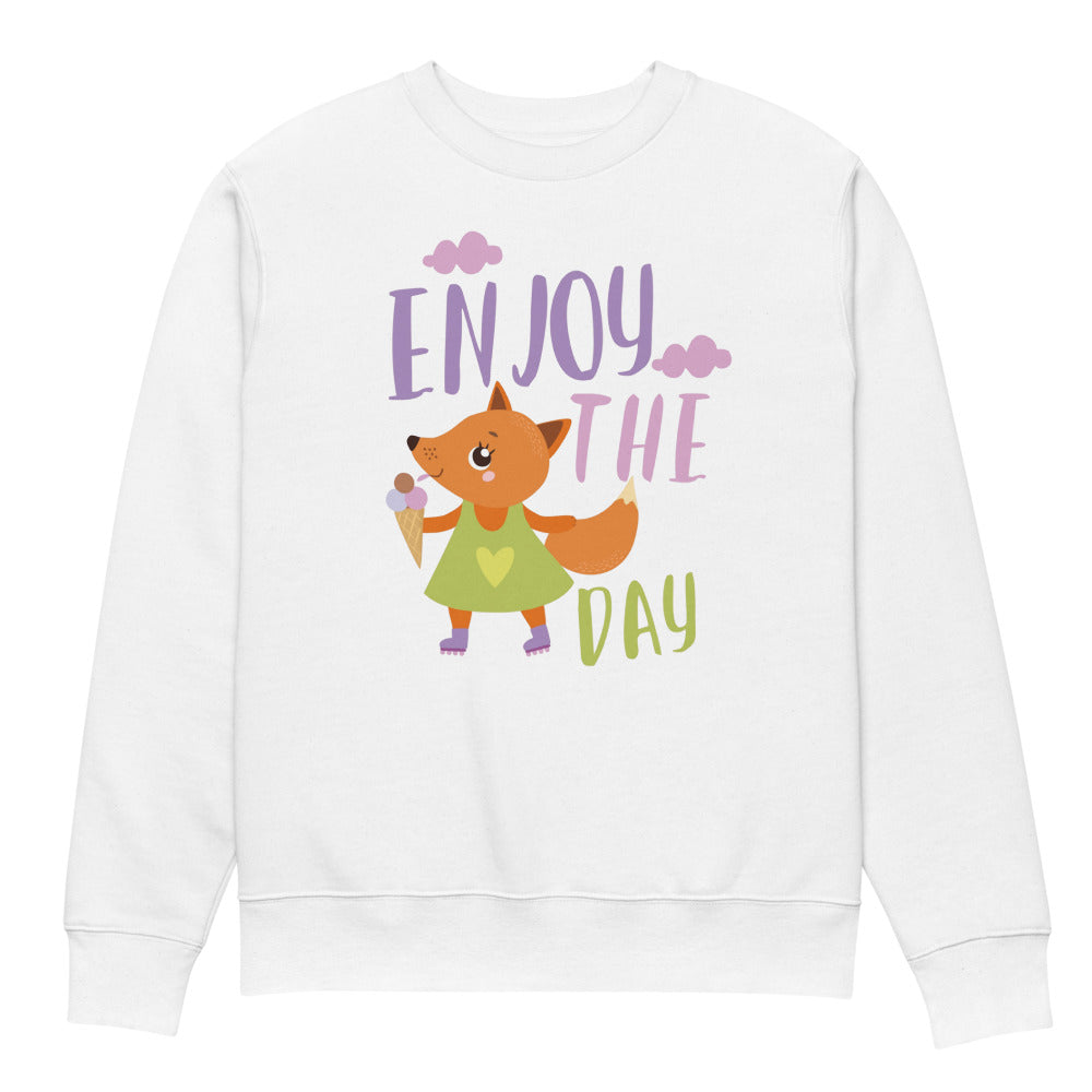 Orange fox - Ẹnoy the day | Unisex Organic Changer 2.0 Sweatshirt | Stanley/Stella SASU004