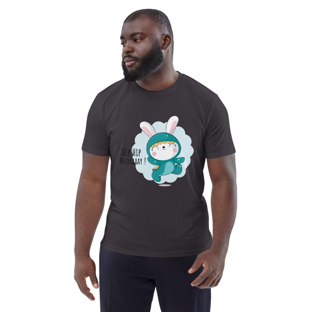 Green rabbit - HIP HIP HOORAAAY | Unisex Organic Cotton Creator 2.0 T-Shirt | Stanley/Stella STTU169