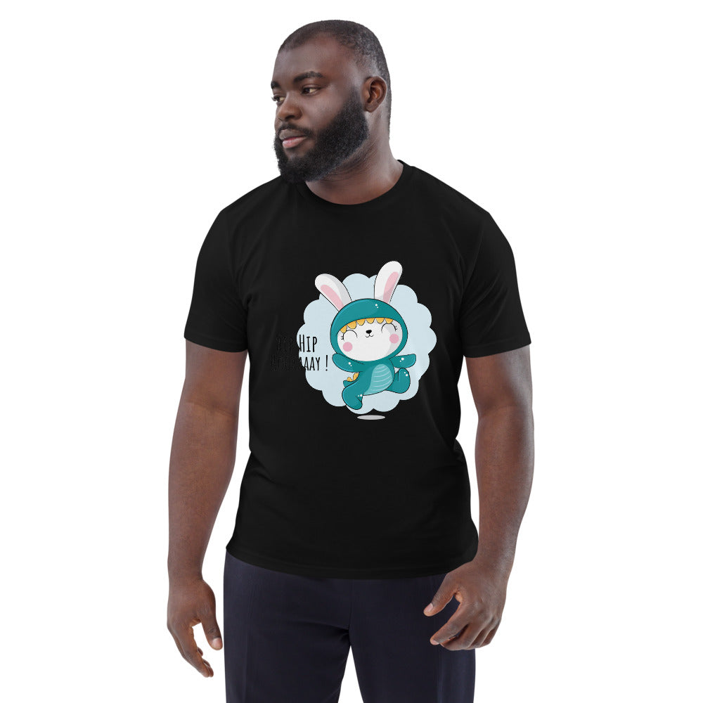 Green rabbit - HIP HIP HOORAAAY | Unisex Organic Cotton Creator 2.0 T-Shirt | Stanley/Stella STTU169