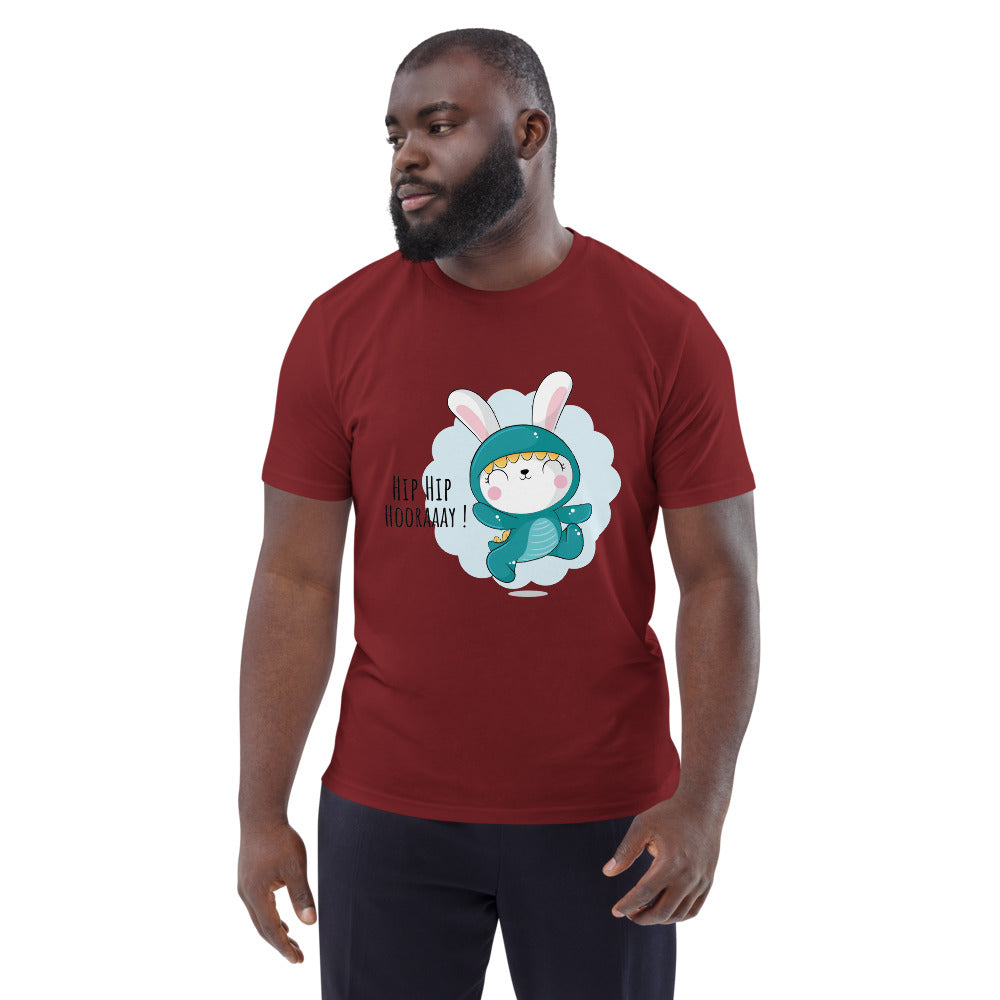 Green rabbit - HIP HIP HOORAAAY | Unisex Organic Cotton Creator 2.0 T-Shirt | Stanley/Stella STTU169