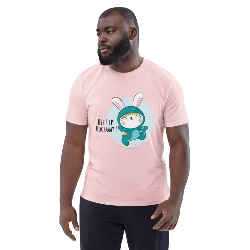 Green rabbit - HIP HIP HOORAAAY | Unisex Organic Cotton Creator 2.0 T-Shirt | Stanley/Stella STTU169