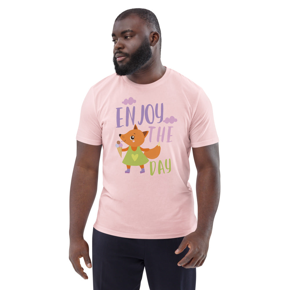Orange fox - Ẹnoy the day | Unisex Organic Cotton Creator 2.0 T-Shirt | Stanley/Stella STTU169