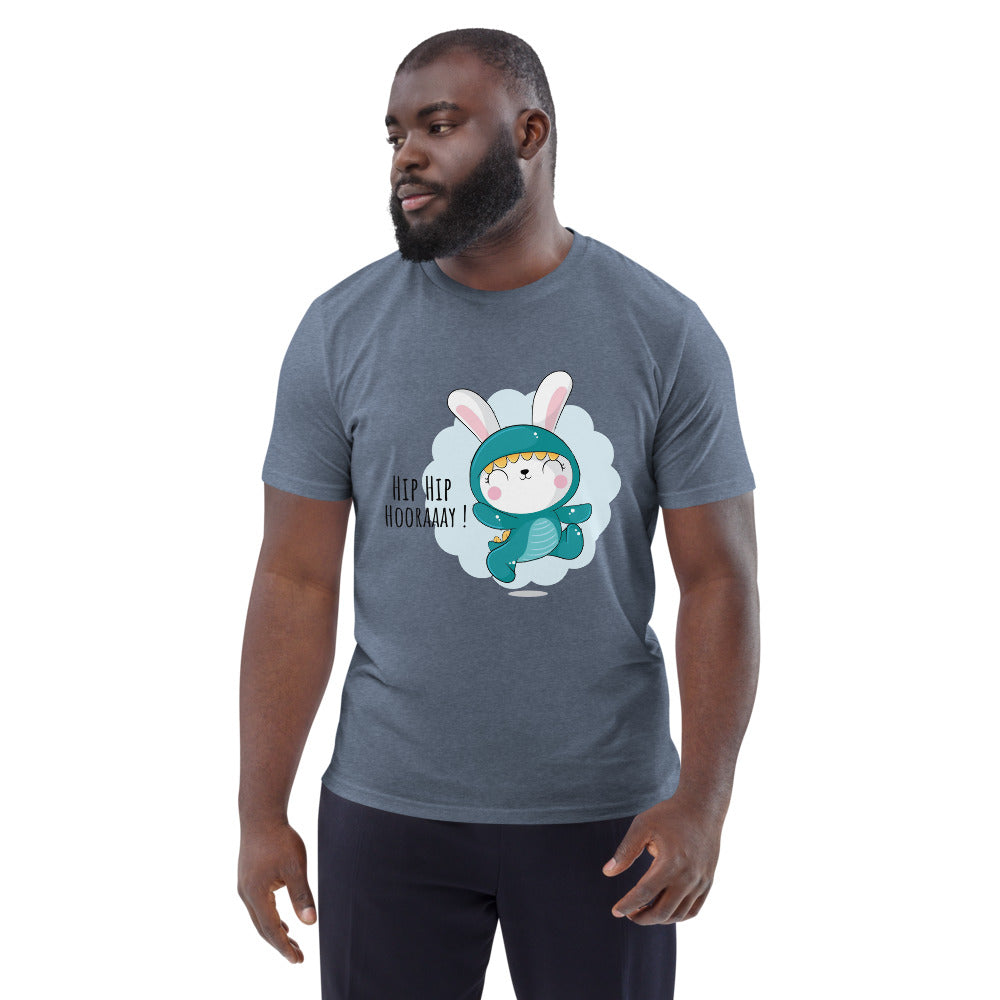 Green rabbit - HIP HIP HOORAAAY | Unisex Organic Cotton Creator 2.0 T-Shirt | Stanley/Stella STTU169