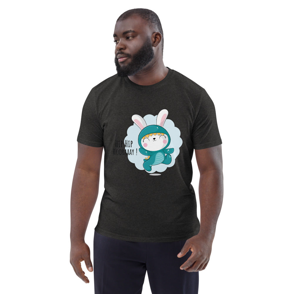 Green rabbit - HIP HIP HOORAAAY | Unisex Organic Cotton Creator 2.0 T-Shirt | Stanley/Stella STTU169