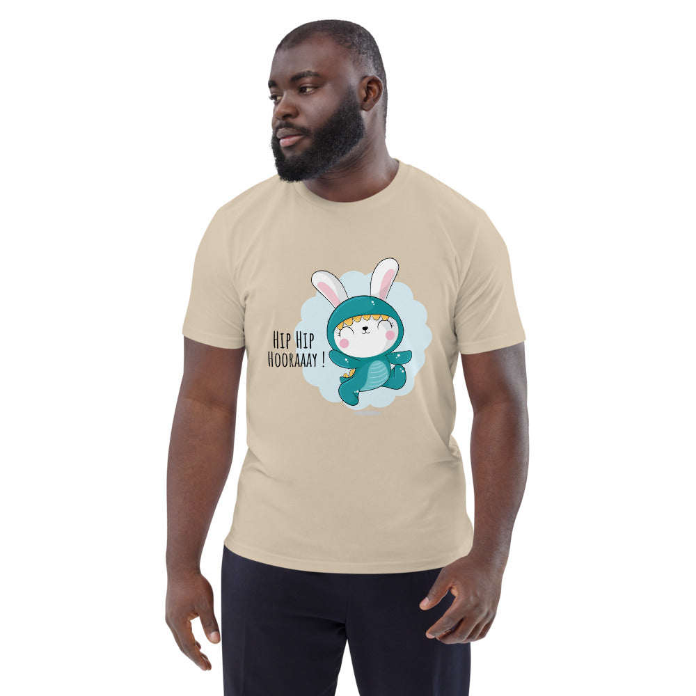 Green rabbit - HIP HIP HOORAAAY | Unisex Organic Cotton Creator 2.0 T-Shirt | Stanley/Stella STTU169