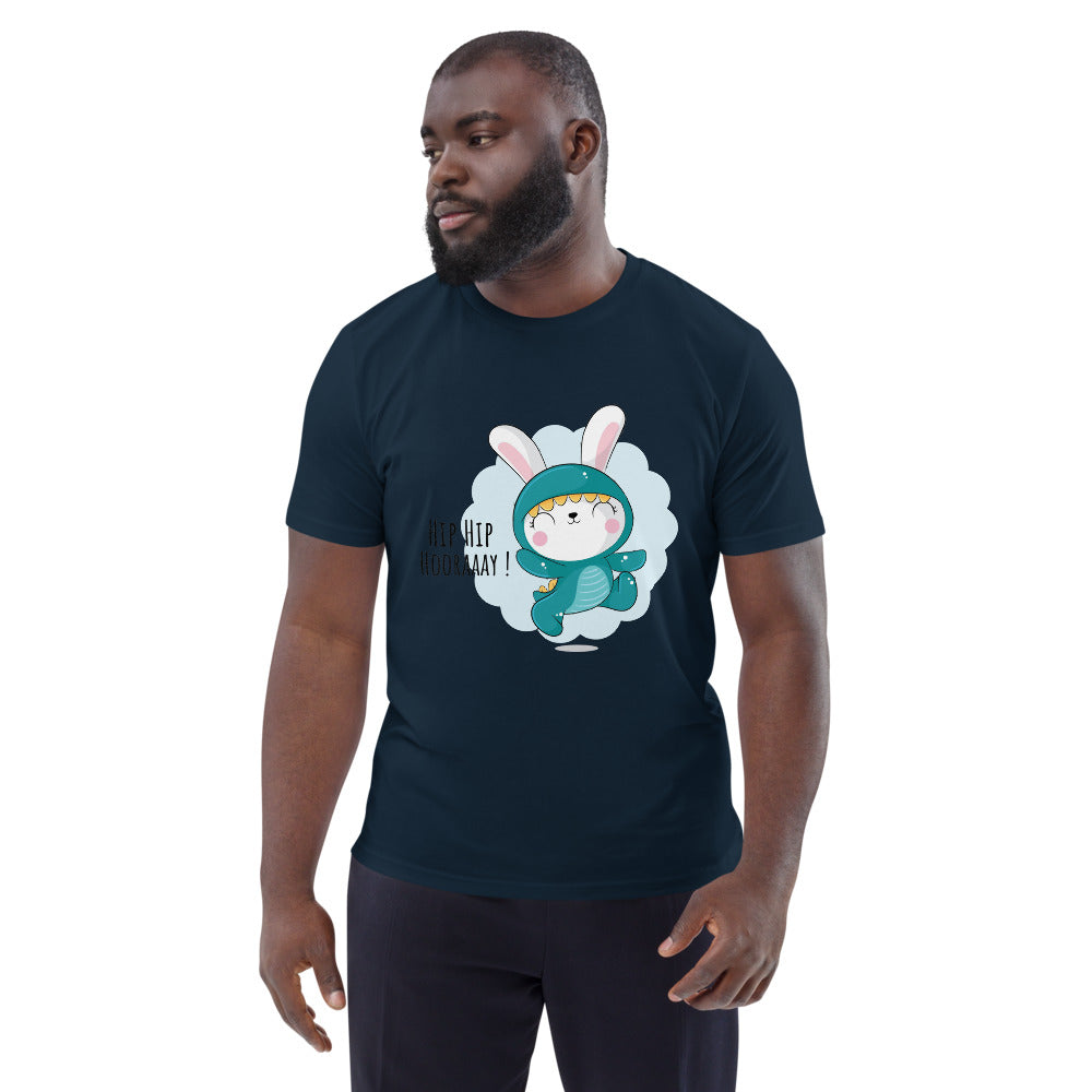 Green rabbit - HIP HIP HOORAAAY | Unisex Organic Cotton Creator 2.0 T-Shirt | Stanley/Stella STTU169