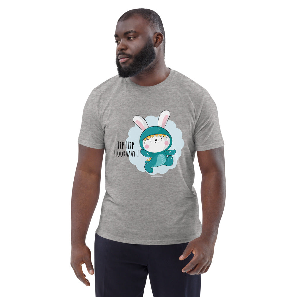 Green rabbit - HIP HIP HOORAAAY | Unisex Organic Cotton Creator 2.0 T-Shirt | Stanley/Stella STTU169