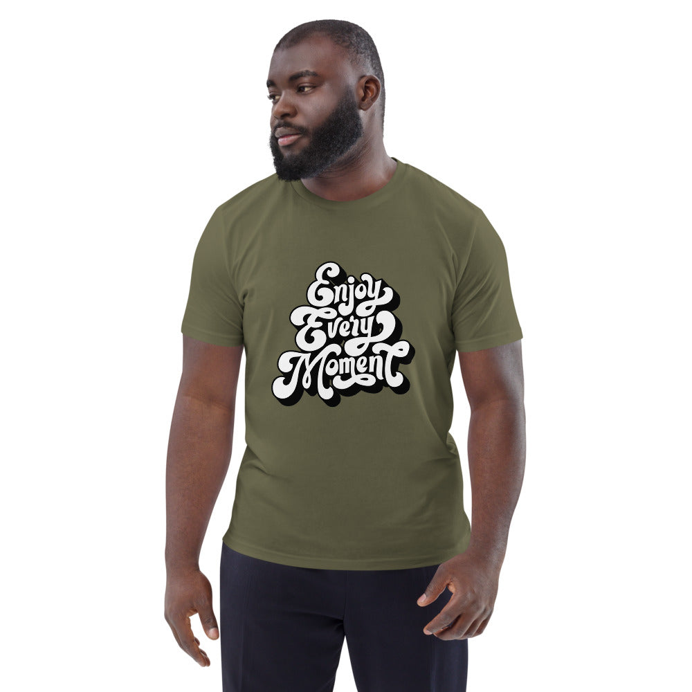 Enjoy every moments white | Unisex Organic Cotton Creator 2.0 T-Shirt | Stanley/Stella STTU169