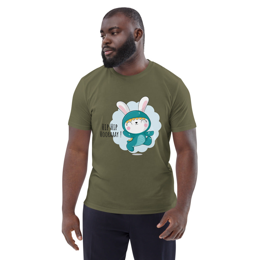 Green rabbit - HIP HIP HOORAAAY | Unisex Organic Cotton Creator 2.0 T-Shirt | Stanley/Stella STTU169