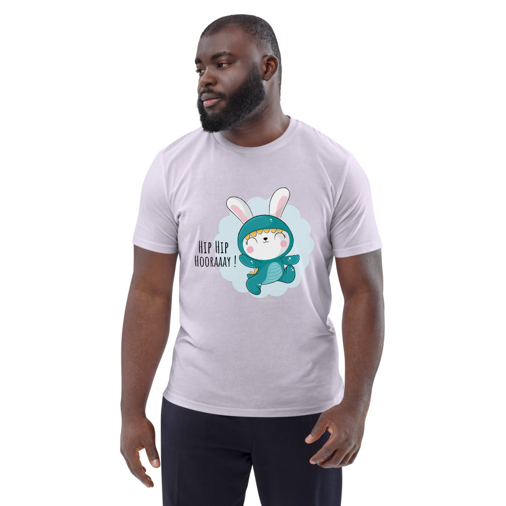 Green rabbit - HIP HIP HOORAAAY | Unisex Organic Cotton Creator 2.0 T-Shirt | Stanley/Stella STTU169
