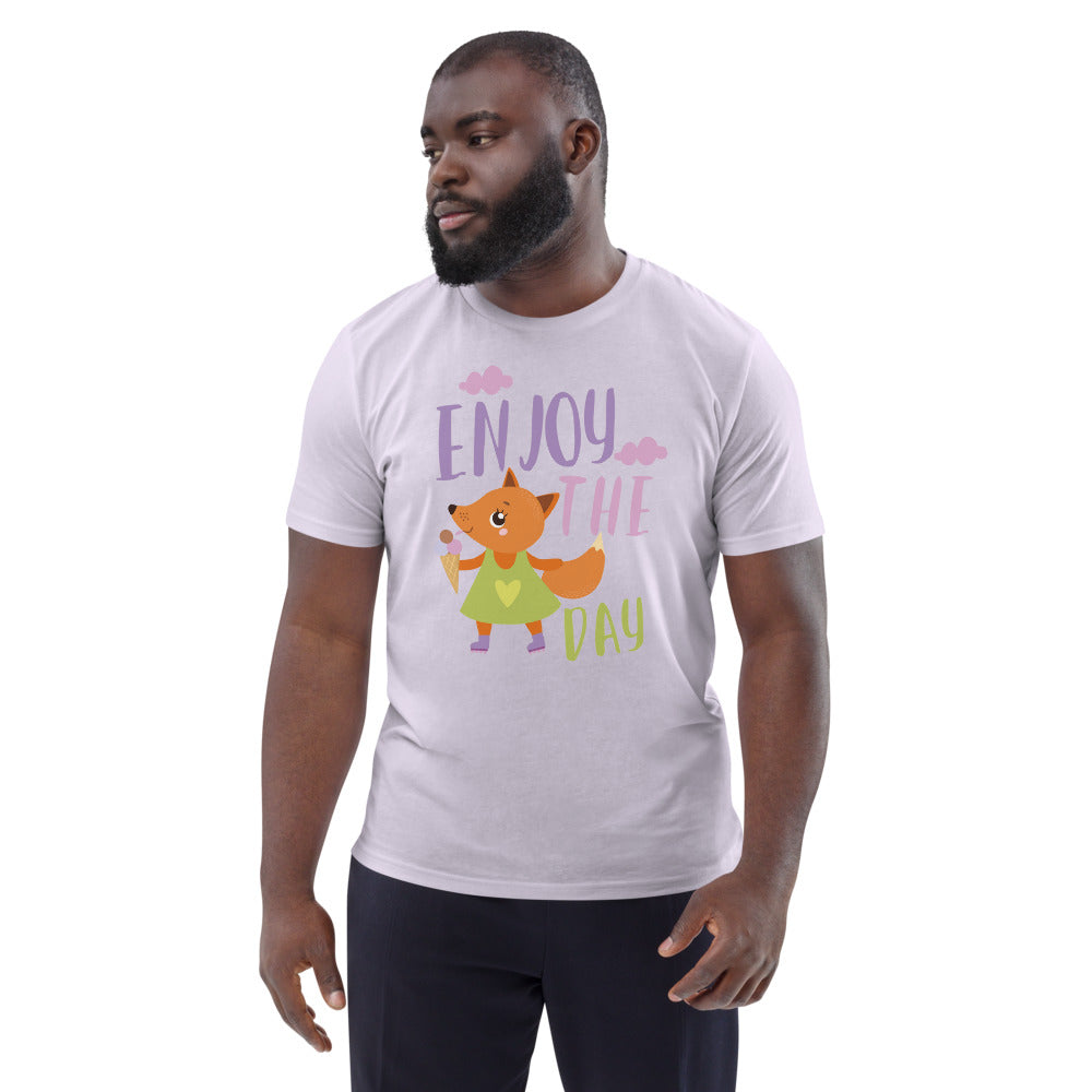 Orange fox - Ẹnoy the day | Unisex Organic Cotton Creator 2.0 T-Shirt | Stanley/Stella STTU169