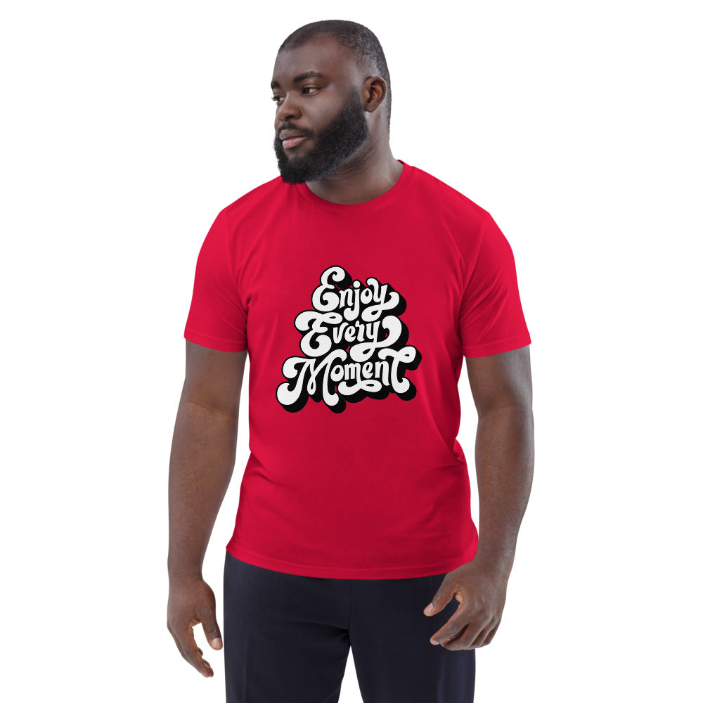 Enjoy every moments white | Unisex Organic Cotton Creator 2.0 T-Shirt | Stanley/Stella STTU169