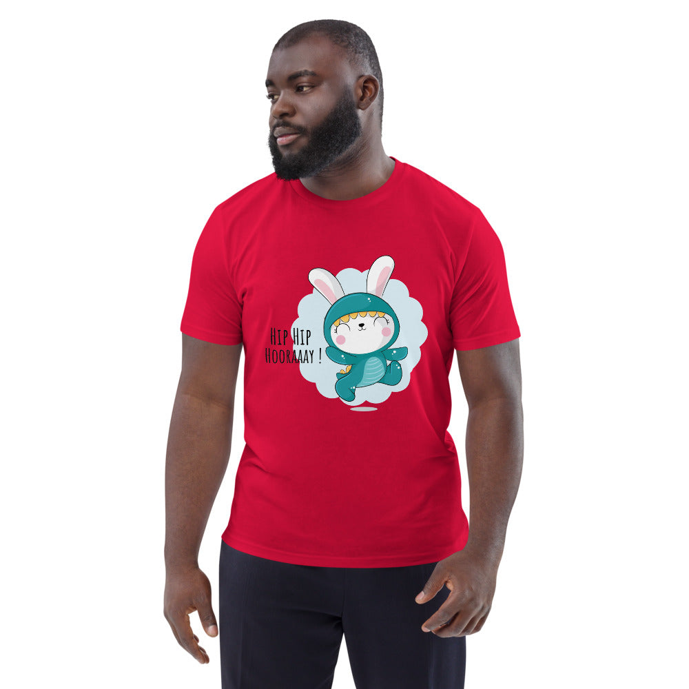 Green rabbit - HIP HIP HOORAAAY | Unisex Organic Cotton Creator 2.0 T-Shirt | Stanley/Stella STTU169
