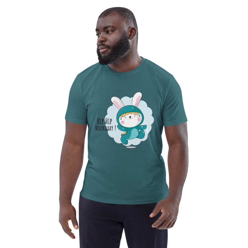 Green rabbit - HIP HIP HOORAAAY | Unisex Organic Cotton Creator 2.0 T-Shirt | Stanley/Stella STTU169
