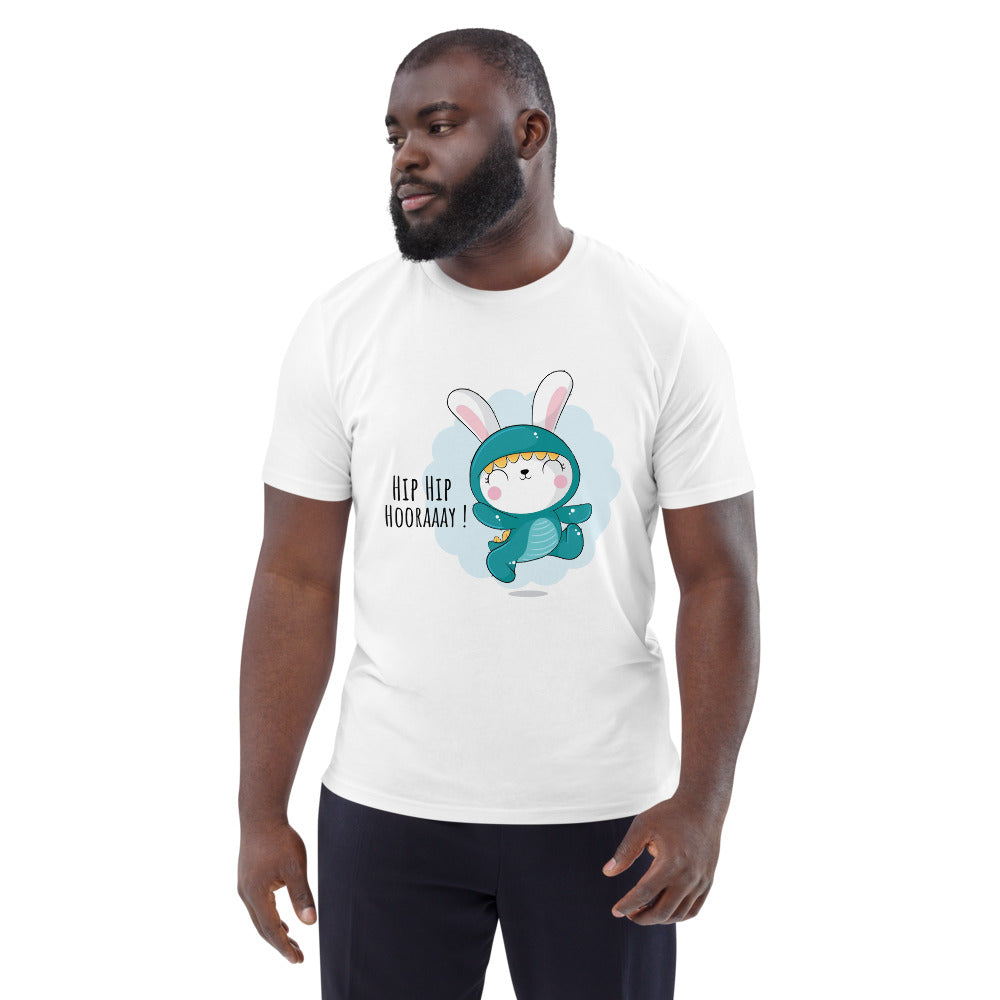 Green rabbit - HIP HIP HOORAAAY | Unisex Organic Cotton Creator 2.0 T-Shirt | Stanley/Stella STTU169