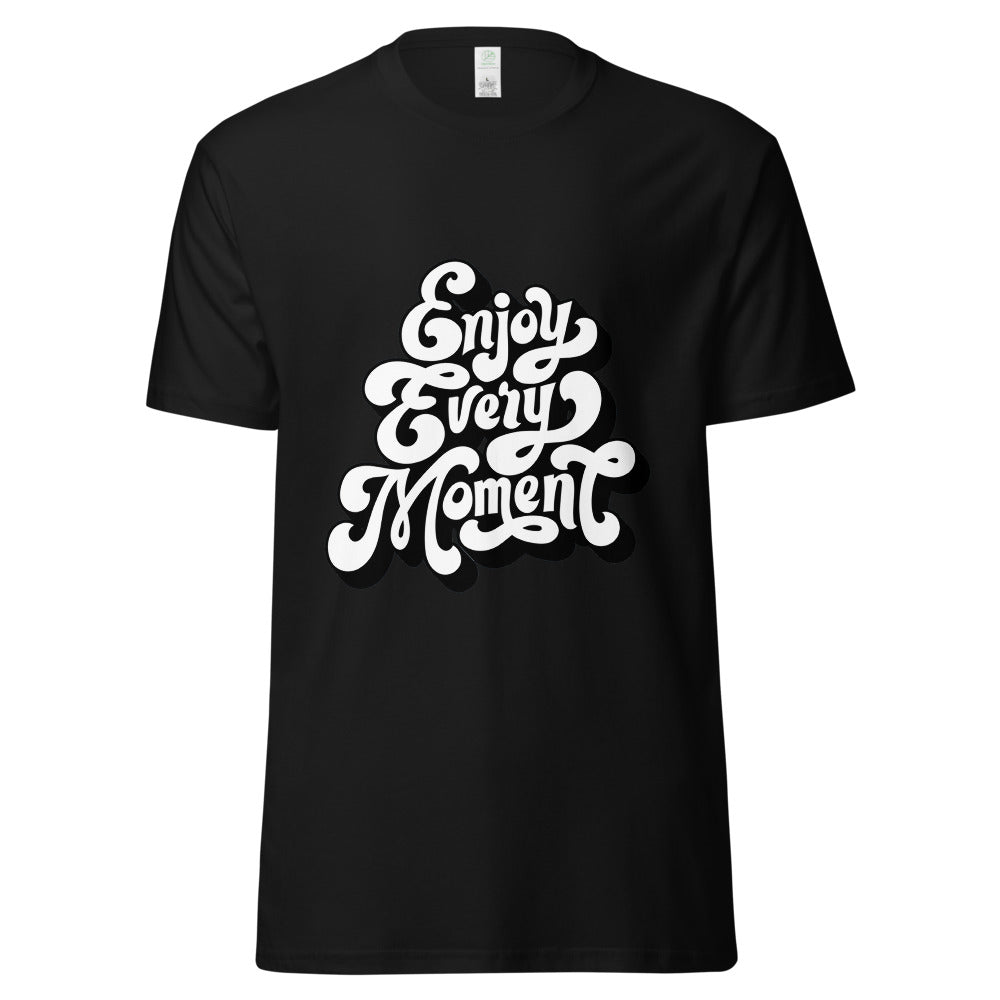Enjoy every moments white | Unisex Organic Cotton Tee | AS Colour 5001G