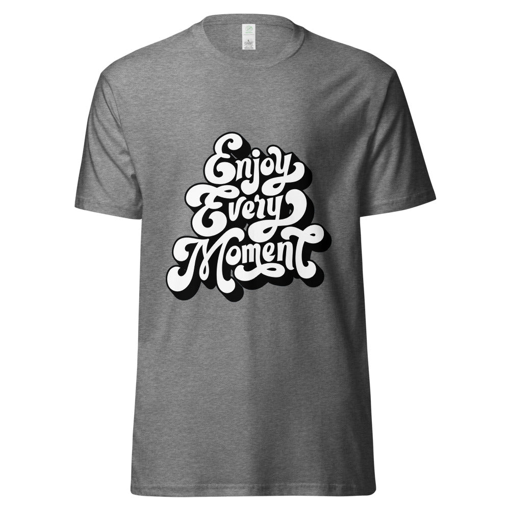 Enjoy every moments white | Unisex Organic Cotton Tee | AS Colour 5001G