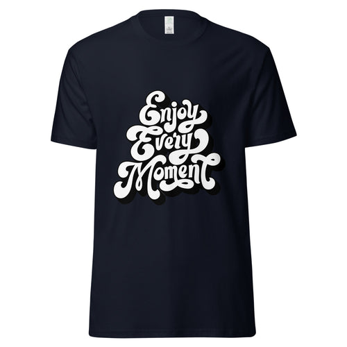 Enjoy every moments white | Unisex Organic Cotton Tee | AS Colour 5001G