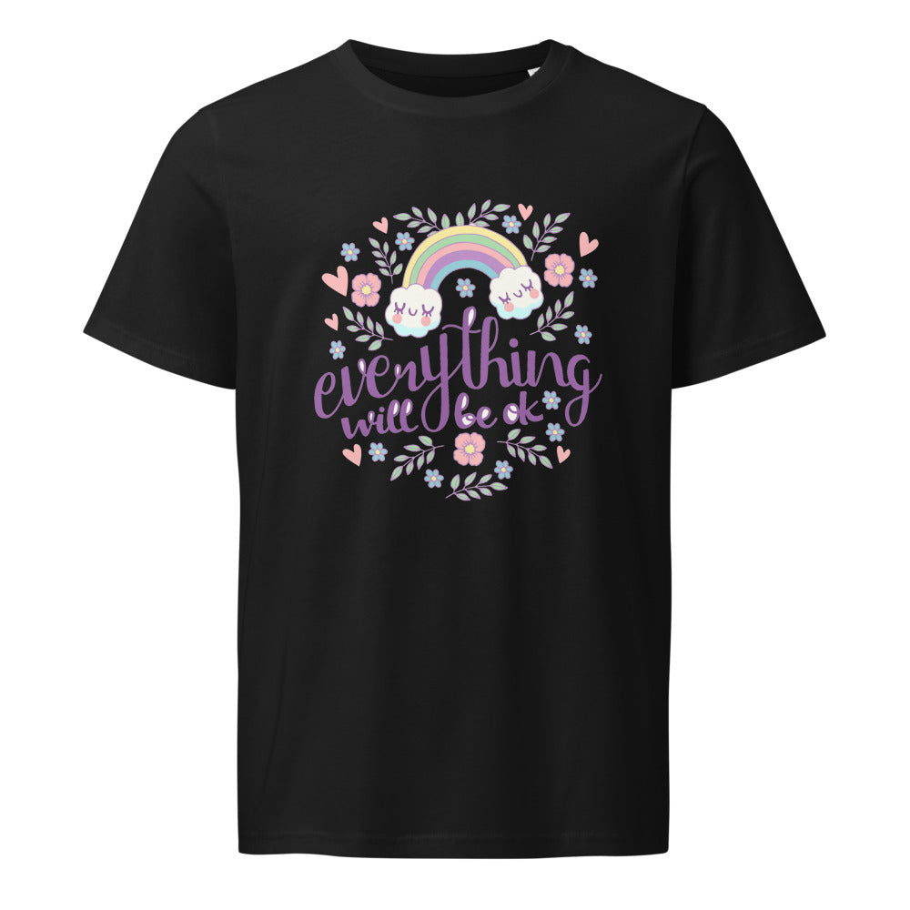 Rainbow - Everything will be ok | Unisex Organic Mid-Light Crafter T-Shirt | Stanley/Stella SATU007
