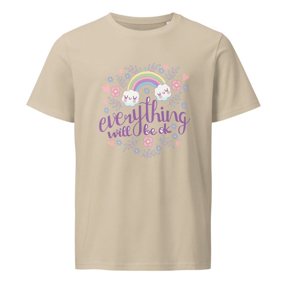 Rainbow - Everything will be ok | Unisex Organic Mid-Light Crafter T-Shirt | Stanley/Stella SATU007