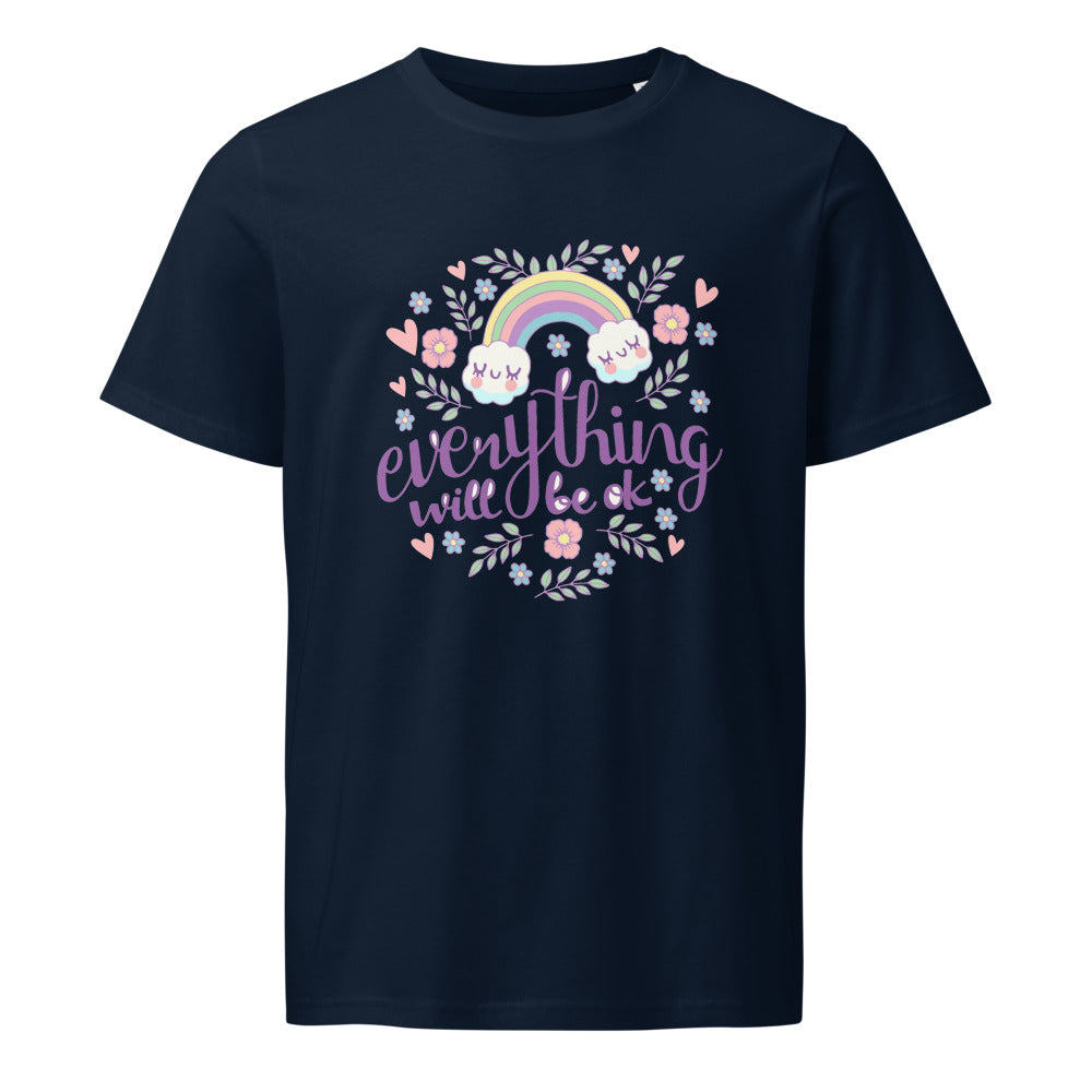 Rainbow - Everything will be ok | Unisex Organic Mid-Light Crafter T-Shirt | Stanley/Stella SATU007