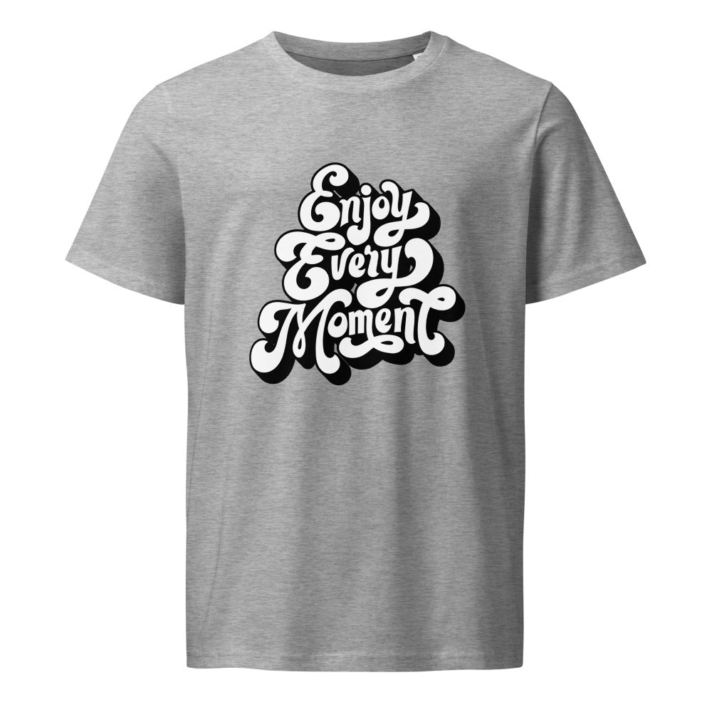 Enjoy every moments white | Unisex Organic Mid-Light Crafter T-Shirt | Stanley/Stella SATU007