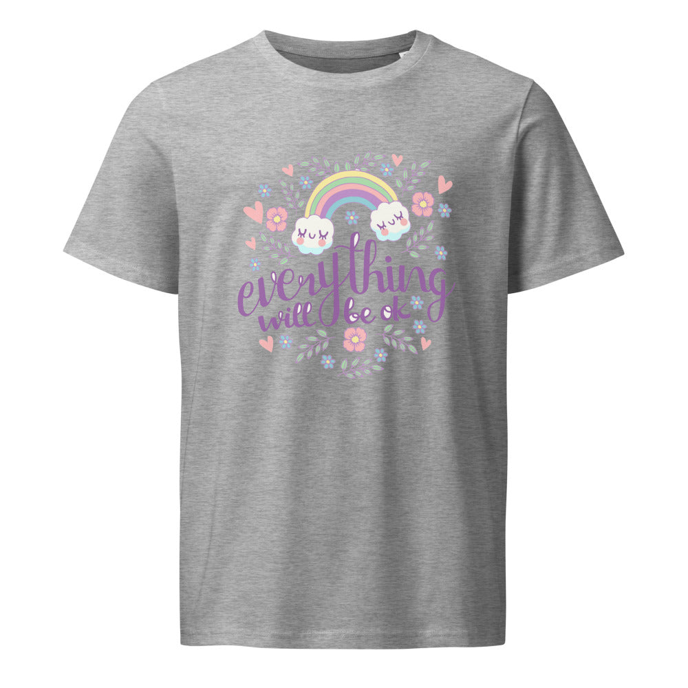 Rainbow - Everything will be ok | Unisex Organic Mid-Light Crafter T-Shirt | Stanley/Stella SATU007