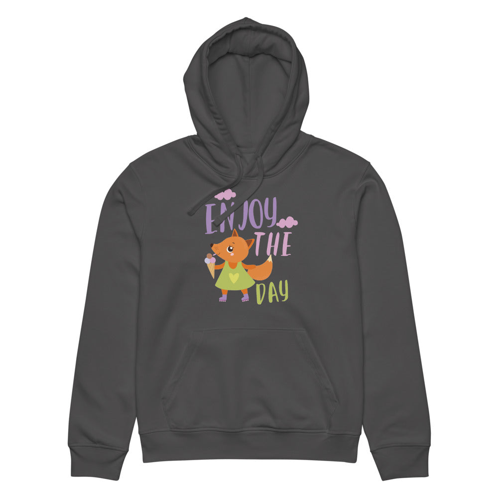 Orange fox - Ẹnoy the day | Unisex Organic Mid-Weight Drummer 2.0 Hoodie | Stanley/Stella SASU009