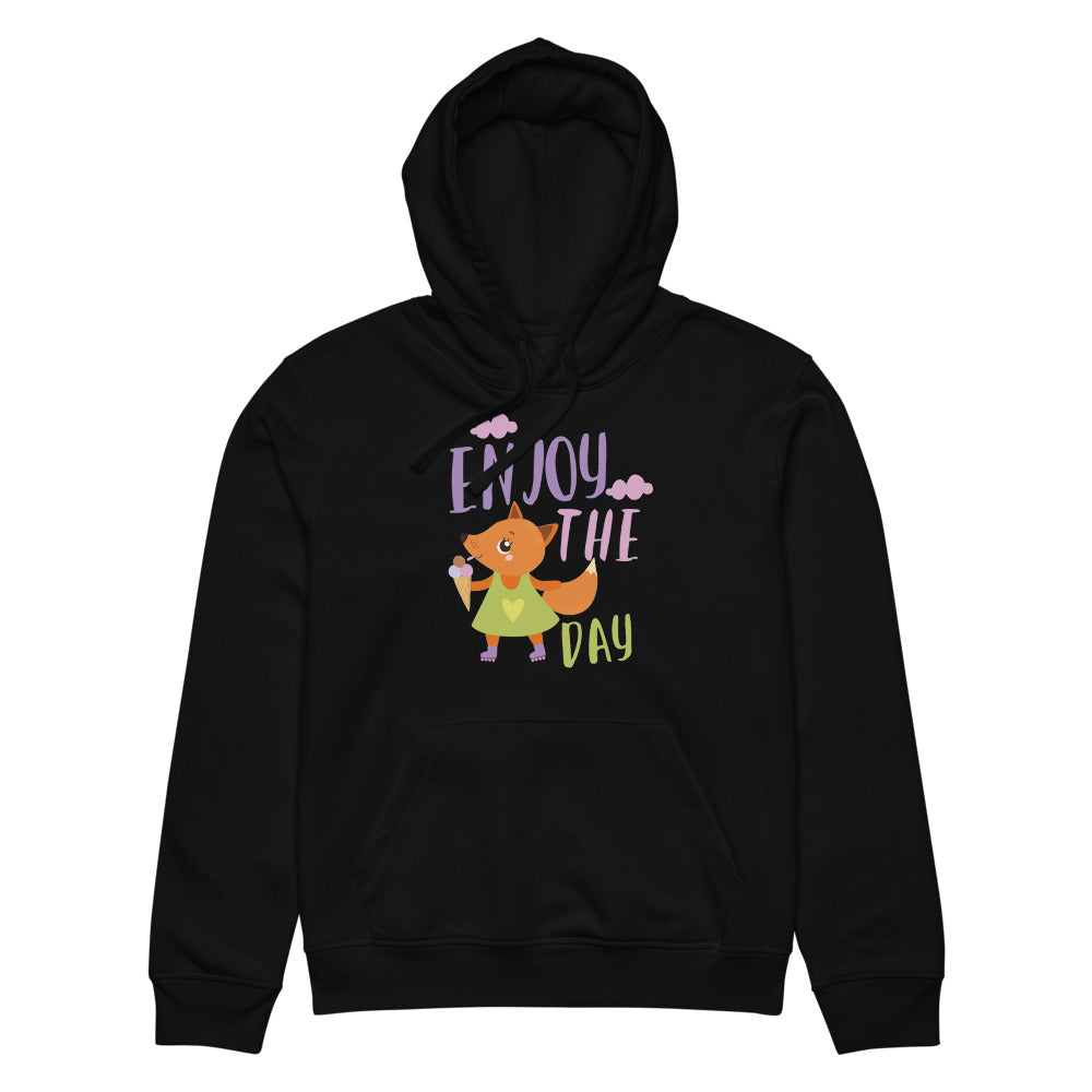 Orange fox - Ẹnoy the day | Unisex Organic Mid-Weight Drummer 2.0 Hoodie | Stanley/Stella SASU009