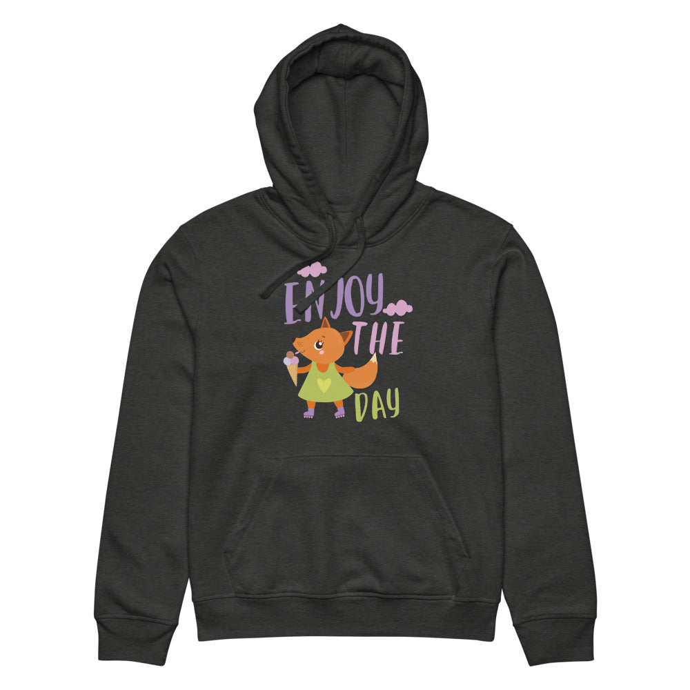 Orange fox - Ẹnoy the day | Unisex Organic Mid-Weight Drummer 2.0 Hoodie | Stanley/Stella SASU009